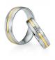 Preview: Trauringe Weiss-Gelbgold von Saint Maurice DR 841390 / HR 841400