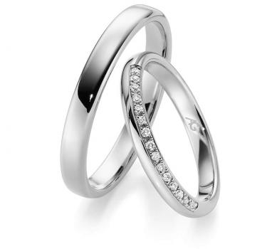 Trauringe Weissgold von Gerstner 4/28711/2.5