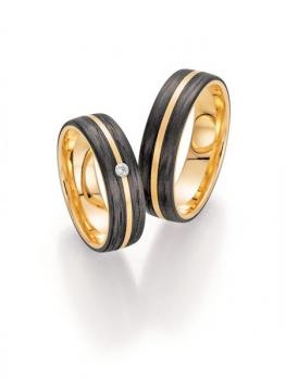 Trauringe Carbon von Fischer 22 01340/050