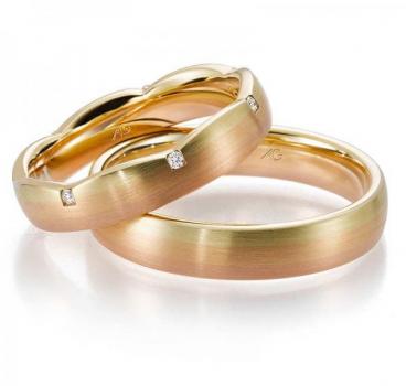 Trauringe Tricolour von Gerstner 4/28601/4,3