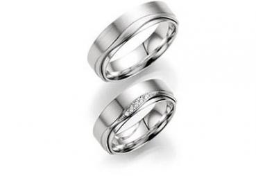 Trauringe Weissgold von Fischer 38 05520-060