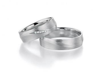 Trauringe Weissgold von Fischer 0607332/060