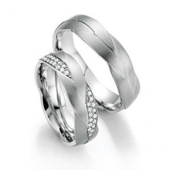 Trauringe Weissgold von Fischer 06 07356/060