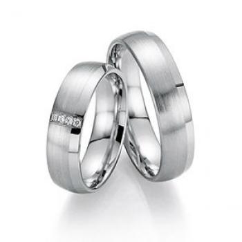 Trauringe Weissgold von Fischer 06 07463/055