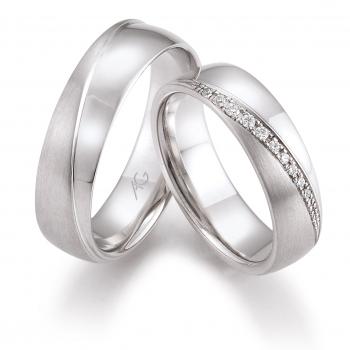 Trauringe Weissgold von Gerstner 4/28477/6