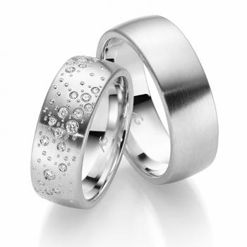 Trauringe Weissgold von Gerstner 4/28767/7.5