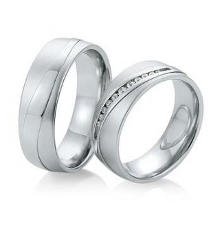 Trauringe Weissgold von Saint Maurice DR 816540 / HR 816550