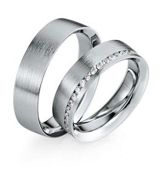 Trauringe Weissgold von Saint Maurice DR 816560 / HR 816570