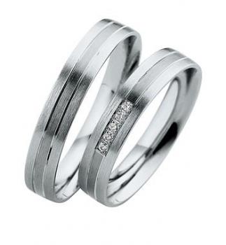 Preview: Trauringe Weissgold von Saint Maurice DR 831160 / HR 831170