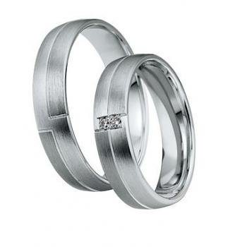 Preview: Trauringe Weissgold von Saint Maurice DR 831180 / HR 831190