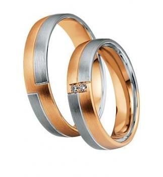 Preview: Trauringe Weissgold von Saint Maurice DR 831180 / HR 831190