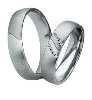 Preview: Trauringe Weissgold von Saint Maurice DR 831200 / HR 831210