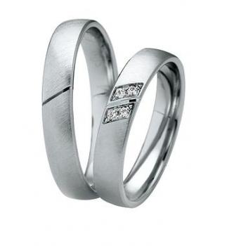 Preview: Trauringe Weissgold von Saint Maurice DR 831260 / HR 831270