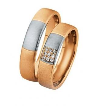 Preview: Trauringe Weissgold von Saint Maurice DR 831480 / HR 831490