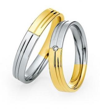 Preview: Trauringe Weiss-Rotgold von Saint Maurice DR 870760 / HR 870770