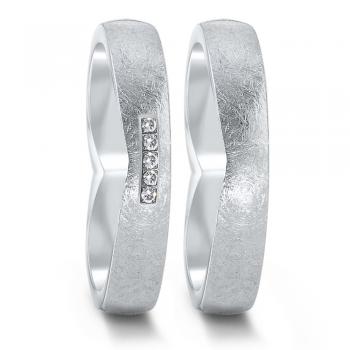 Partnerringe Edelstahl von TeNo 582102+583037