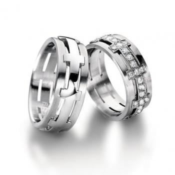 Trauringe Platin von Furrer Jacot 62-51780 + 71-23780