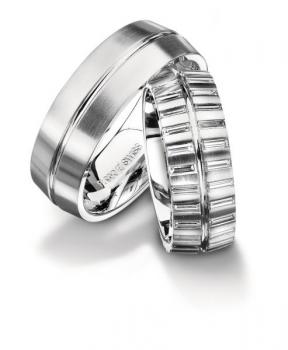 Trauringe Platin von Furrer Jacot 62-52980 + 71-26980