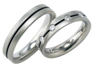 Trauringe Platin von Furrer Jacot 62-51500 + 71-20800