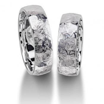 Trauringe Weissgold von Furrer Jacot 71-84040 + 71-29040