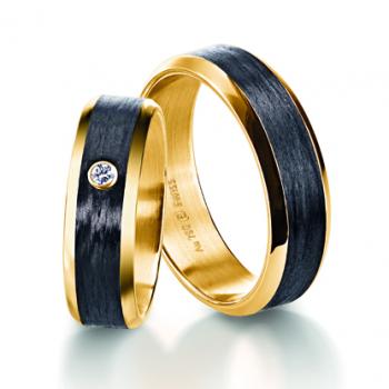 Preview: Trauringe Carbon von Furrer Jacot 71-84280-0-0  71-29280-0-0