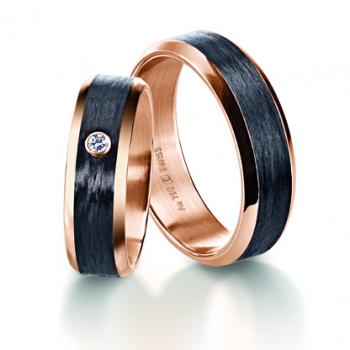 Preview: Trauringe Carbon von Furrer Jacot 71-84280-0-0  71-29280-0-0