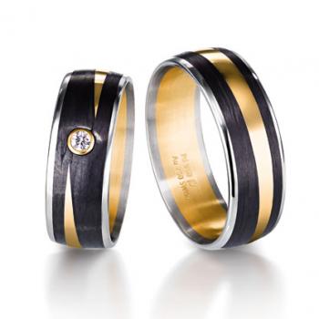 Preview: Trauringe Carbon von Furrer Jacot 71-84290-0-0  71-29290-0-0