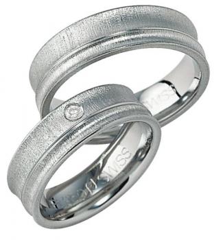 Trauringe Platin von Furrer Jacot 71-80670 + 71-24670