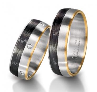 Preview: Trauringe Carbon von Furrer Jacot 71-84260-0-0  71-29260-0-0