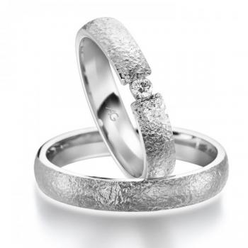 Trauringe Weissgold von Gerstner 4/28680/4 + 28680/4