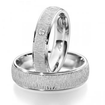 Trauringe Weissgold von Gerstner 4/28683/5 + 28683/6