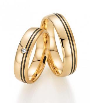 Trauringe Carbon von Fischer 22 01440/055