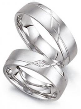 Trauringe Weissgold von Fischer 06 05201/060