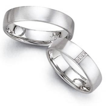 Trauringe Weissgold von Fischer 06 05202/050