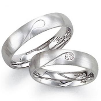 Trauringe Weissgold von Fischer 06 05069/050