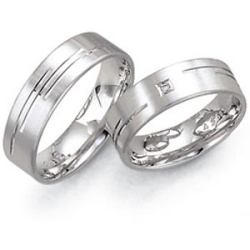 Trauringe Weissgold von Fischer 06 05103/060