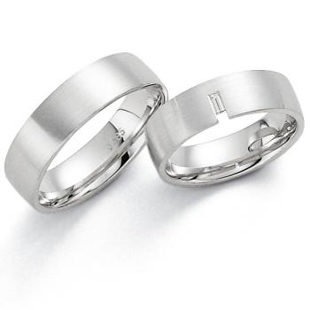 Trauringe Weissgold von Fischer 06 07212/060