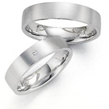 Trauringe Weissgold von Fischer 0607212/050