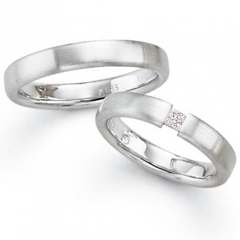 Trauringe Weissgold von Fischer 0702101/040