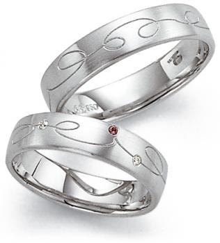 Trauringe Platin von Fischer 45 11051/050