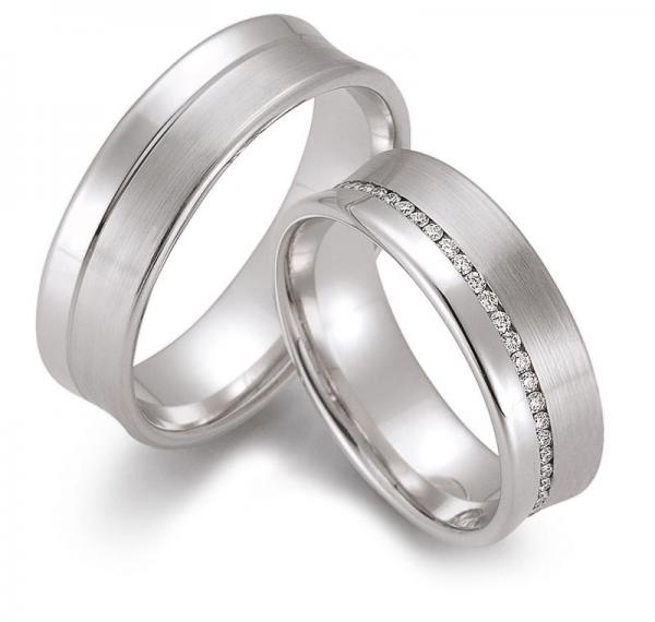 Trauringe Weissgold von Gerstner 4/28156/6.5