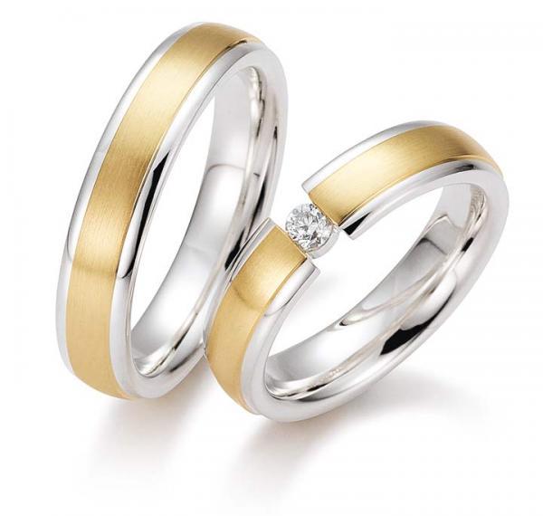 Trauringe Silber von Gettmann 8307,50 + 8307,50b