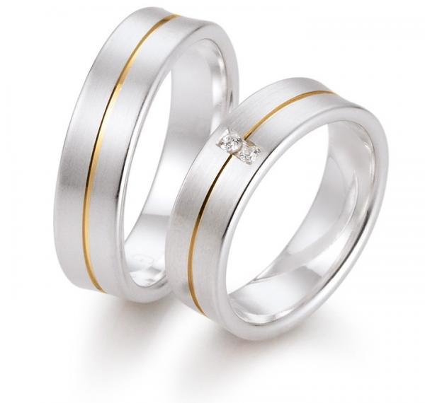 Trauringe Silber von Gettmann 8321,60 + 8321,60b