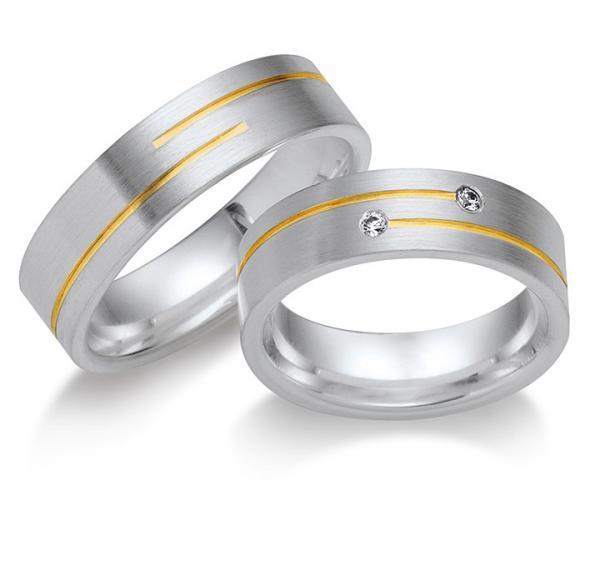 Trauringe Silber von Gettmann 8323,60 + 8323,60b