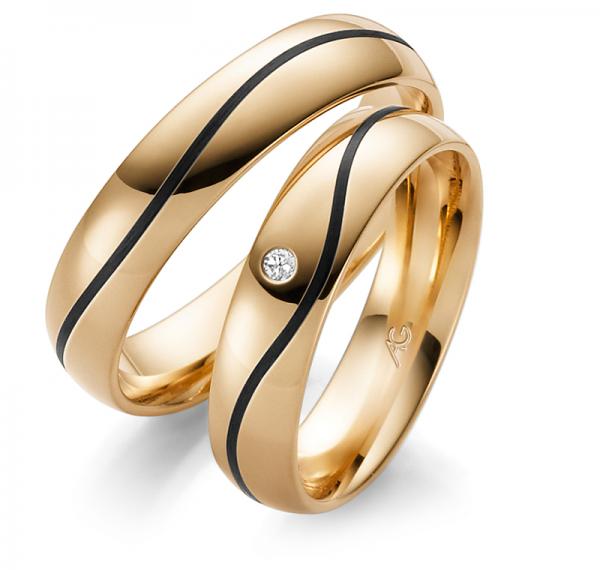 Trauringe Carbon von Gerstner 4/28555/5 + 28555/5