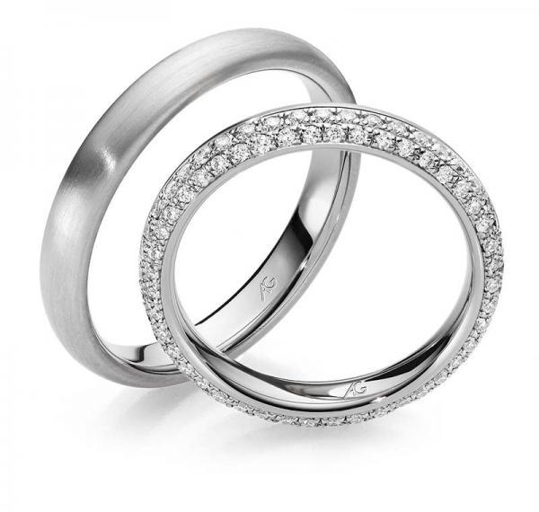 Trauringe Weissgold von Gerstner 4/28610/3.5