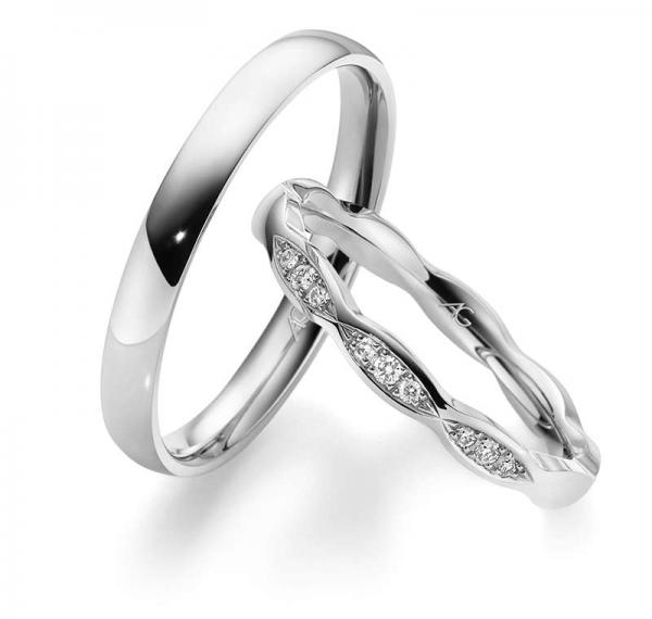 Trauringe Weissgold von Gerstner 4/28702/2.5