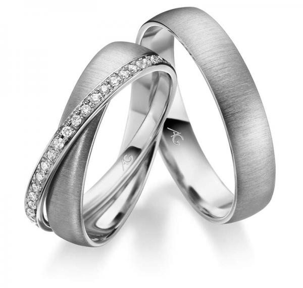 Trauringe Weissgold von Gerstner 28734/4