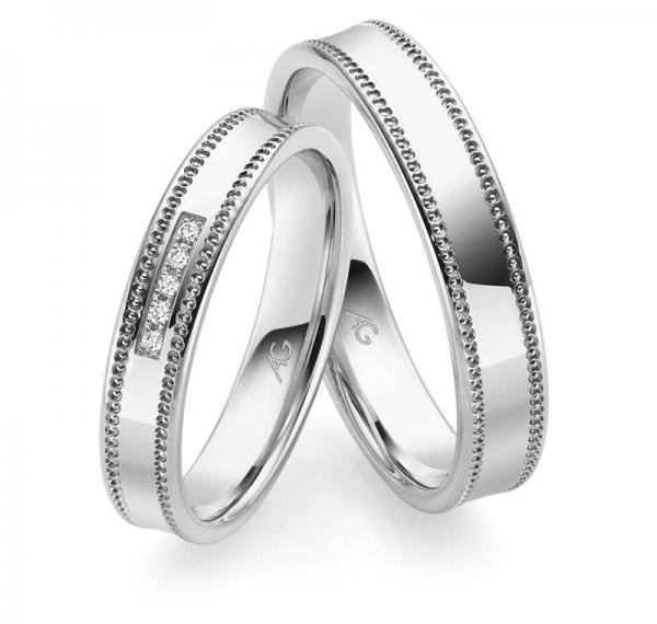 Trauringe Weissgold von Gerstner 4/28817/4