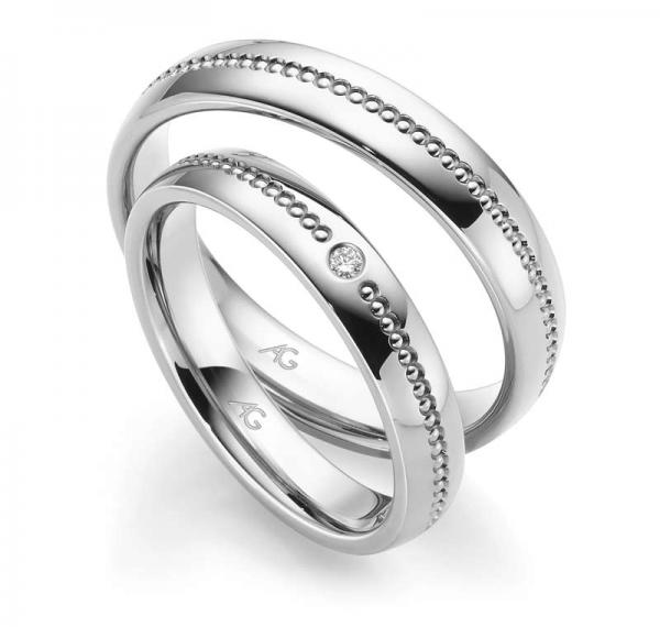 Trauringe Weissgold von Gerstner 4/28814/4